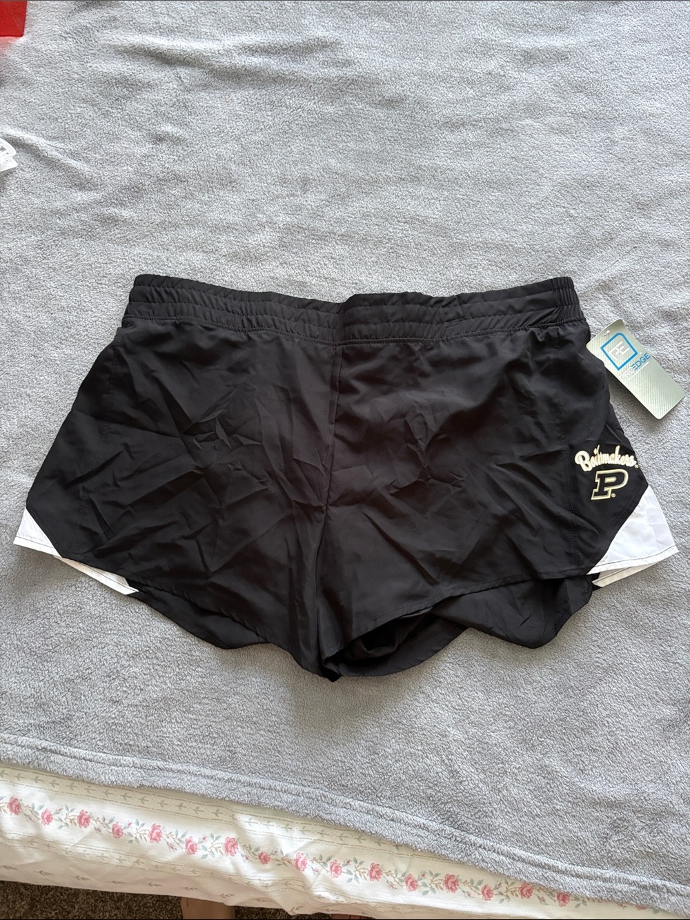 Purdue Boilermakers Black Women's Athletic Shorts Pro Edge NWT